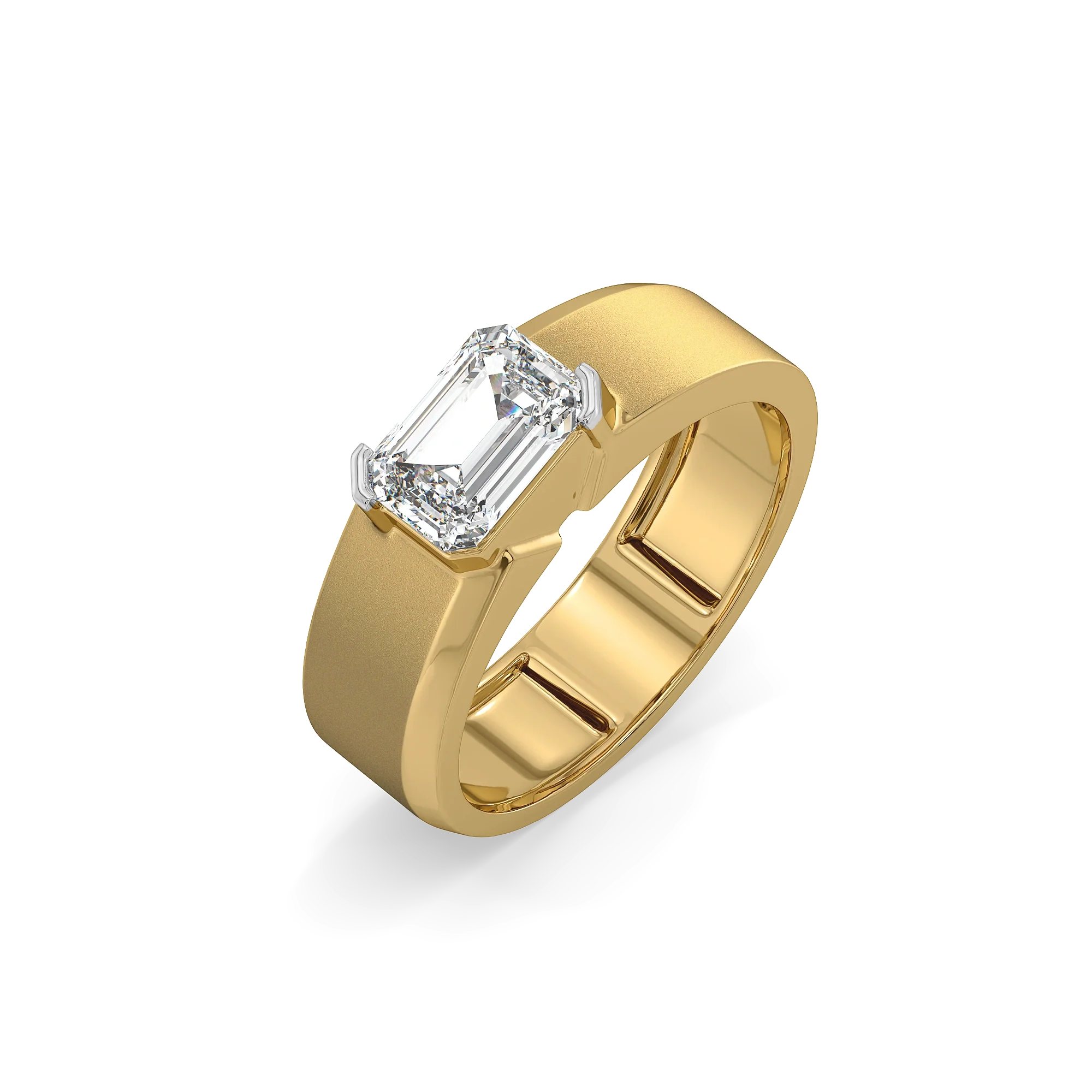 Dark Horizon – Pure Gold Lab-Grown Diamond Men's Ring Main image