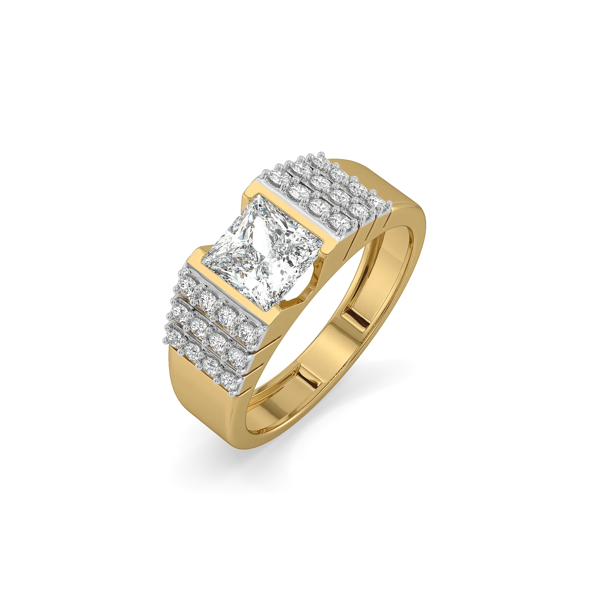 Cornerstone - Pure Gold Lab Diamond Men's Ring Main image