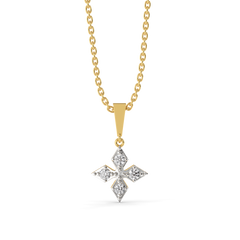 Tri-Shine - Pure Gold Lab Diamond Pendant