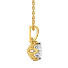 Purely One Solitaire - Pure Gold Lab Diamond Pendant