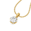 Purely One Solitaire - Pure Gold Lab Diamond Pendant