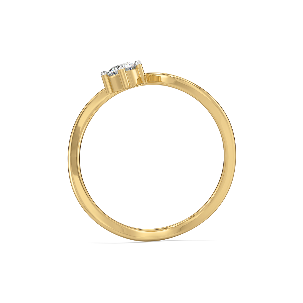 Celeste Dew Solitaire - Pure Gold Lab Diamond Fashion Ring