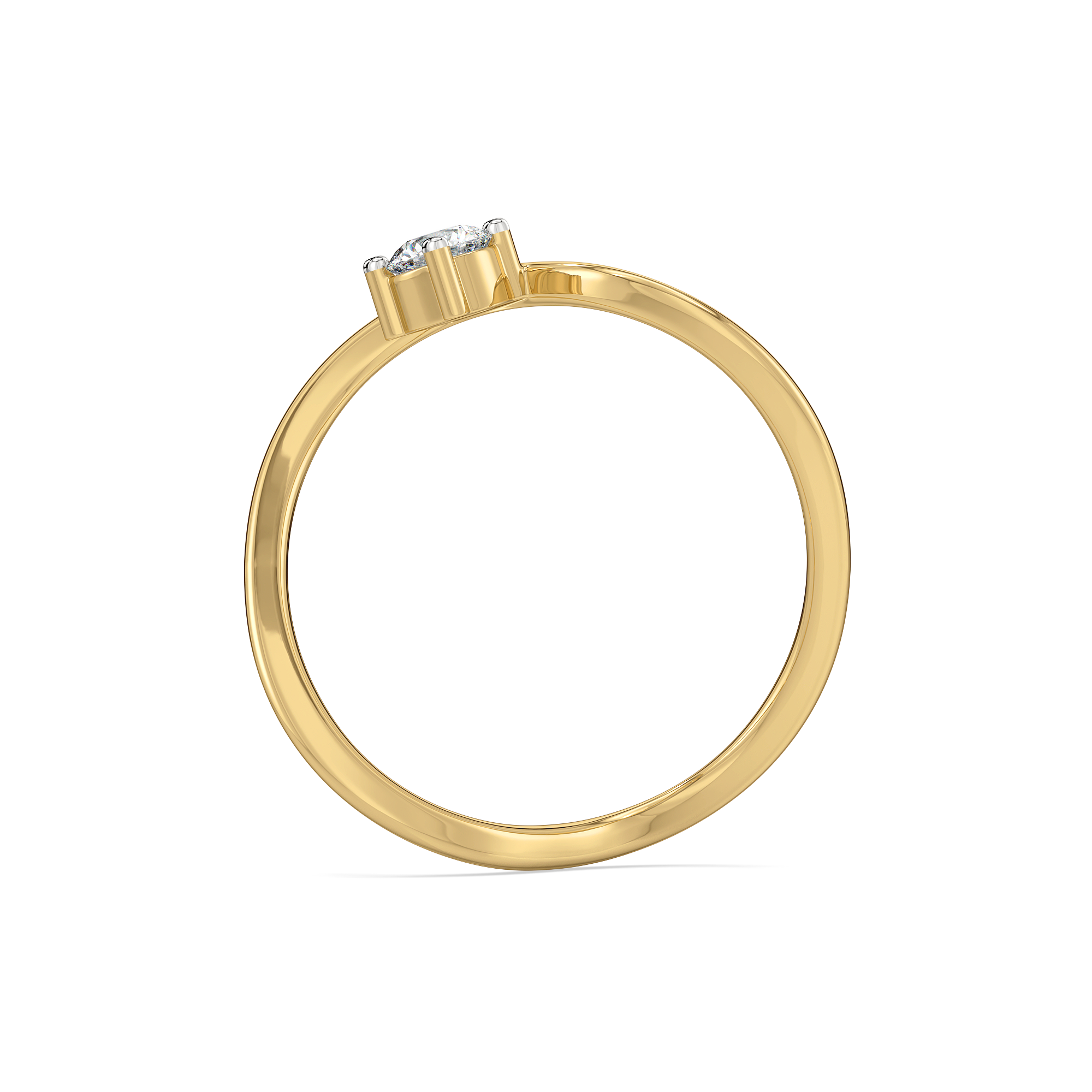 Celeste Dew Solitaire - Pure Gold Lab Diamond Fashion Ring
