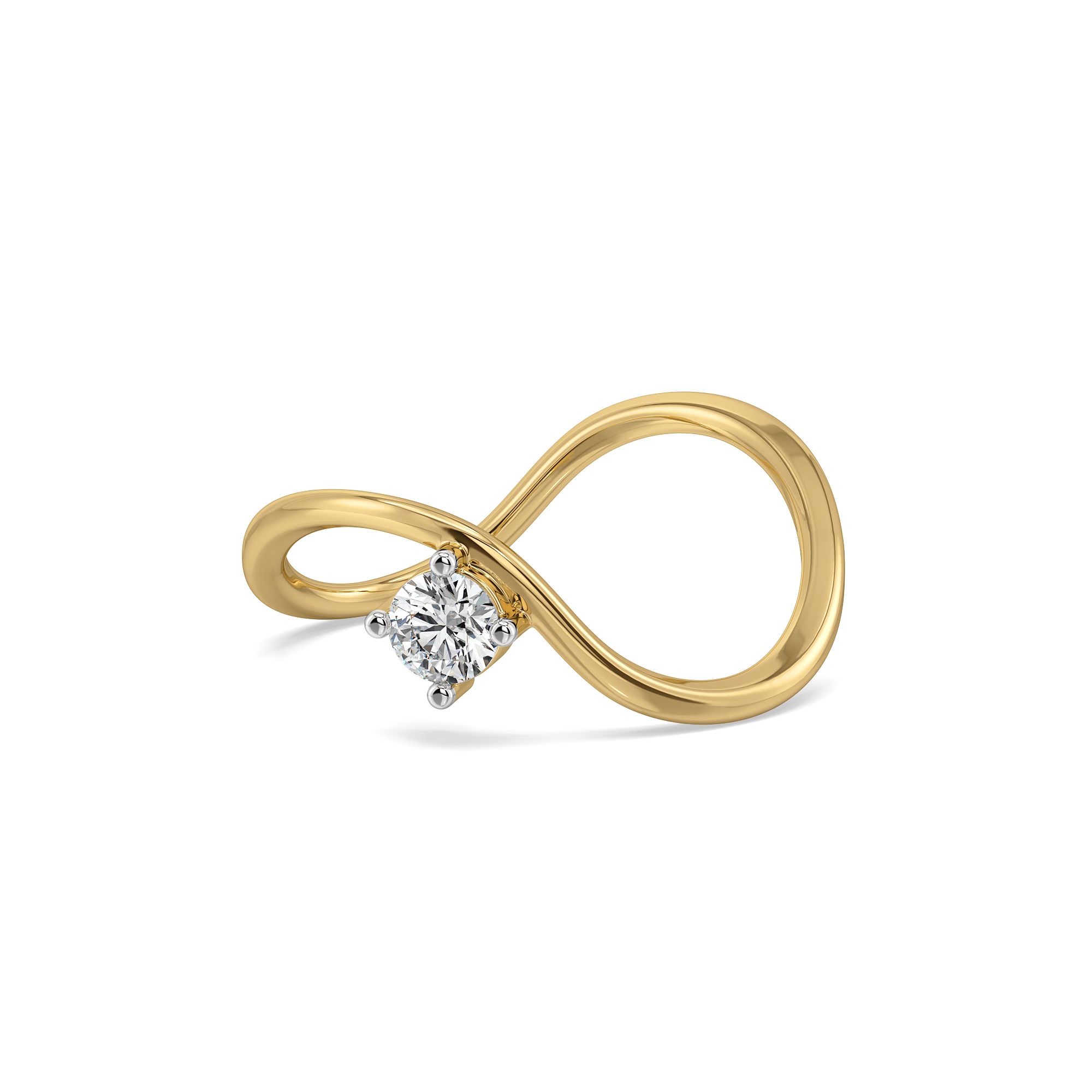 Celeste Dew Solitaire - Pure Gold Lab Diamond Fashion Ring Main image