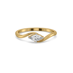 Astra Marquise Solitaire - Pure Gold Lab Diamond Ring