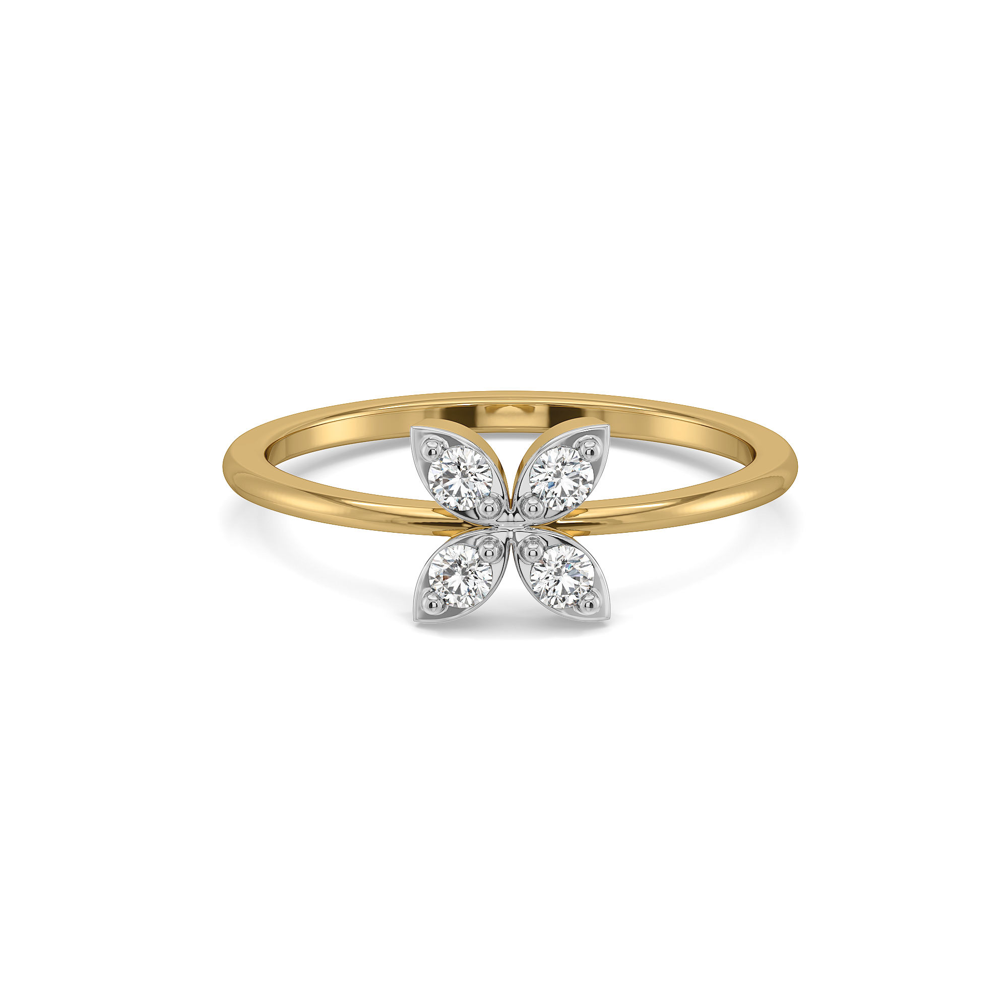 Daffodil Flora - Pure Gold Lab Diamond Fashion Ring