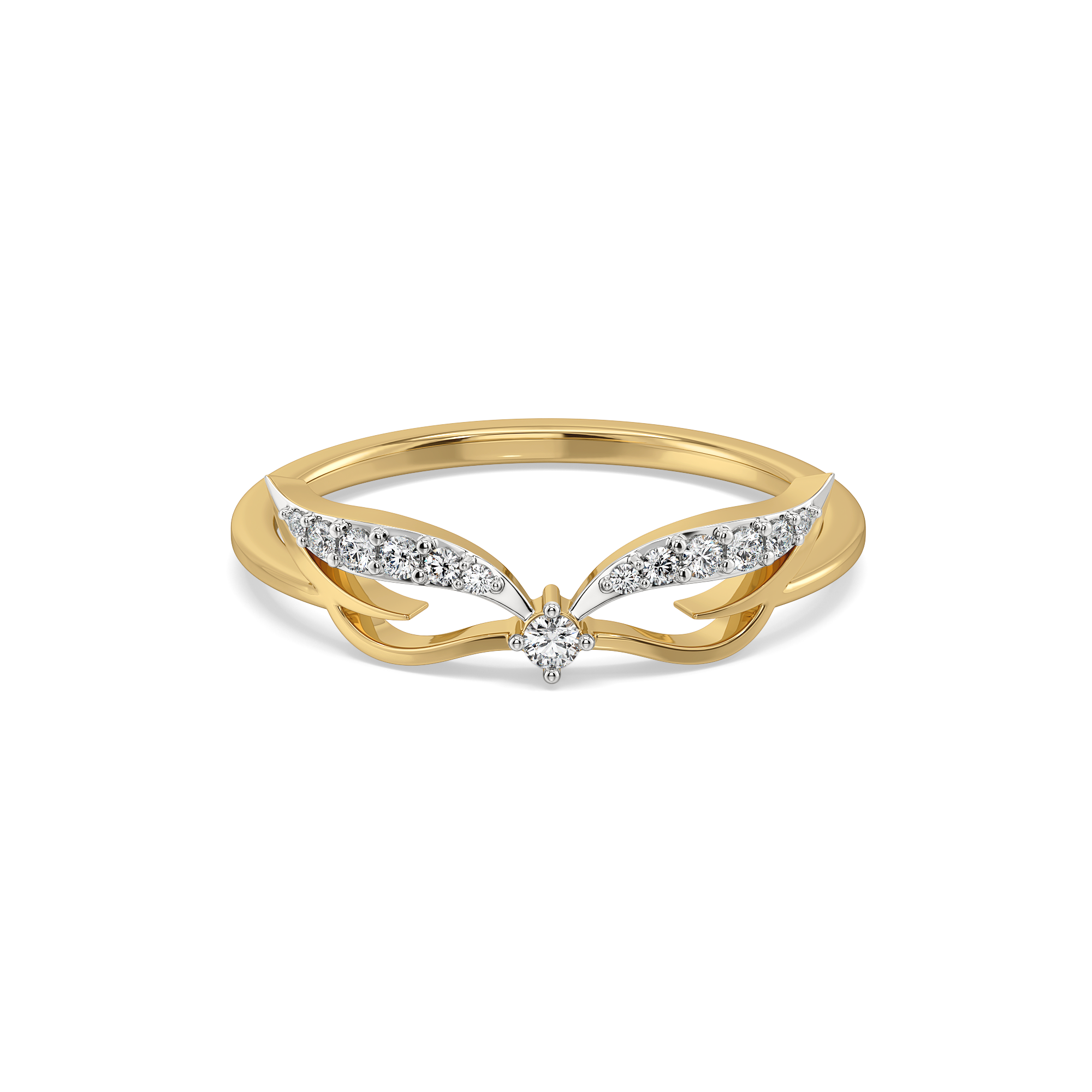 Featherlight Grace - Pure Gold Lab Diamond Fashion Ring