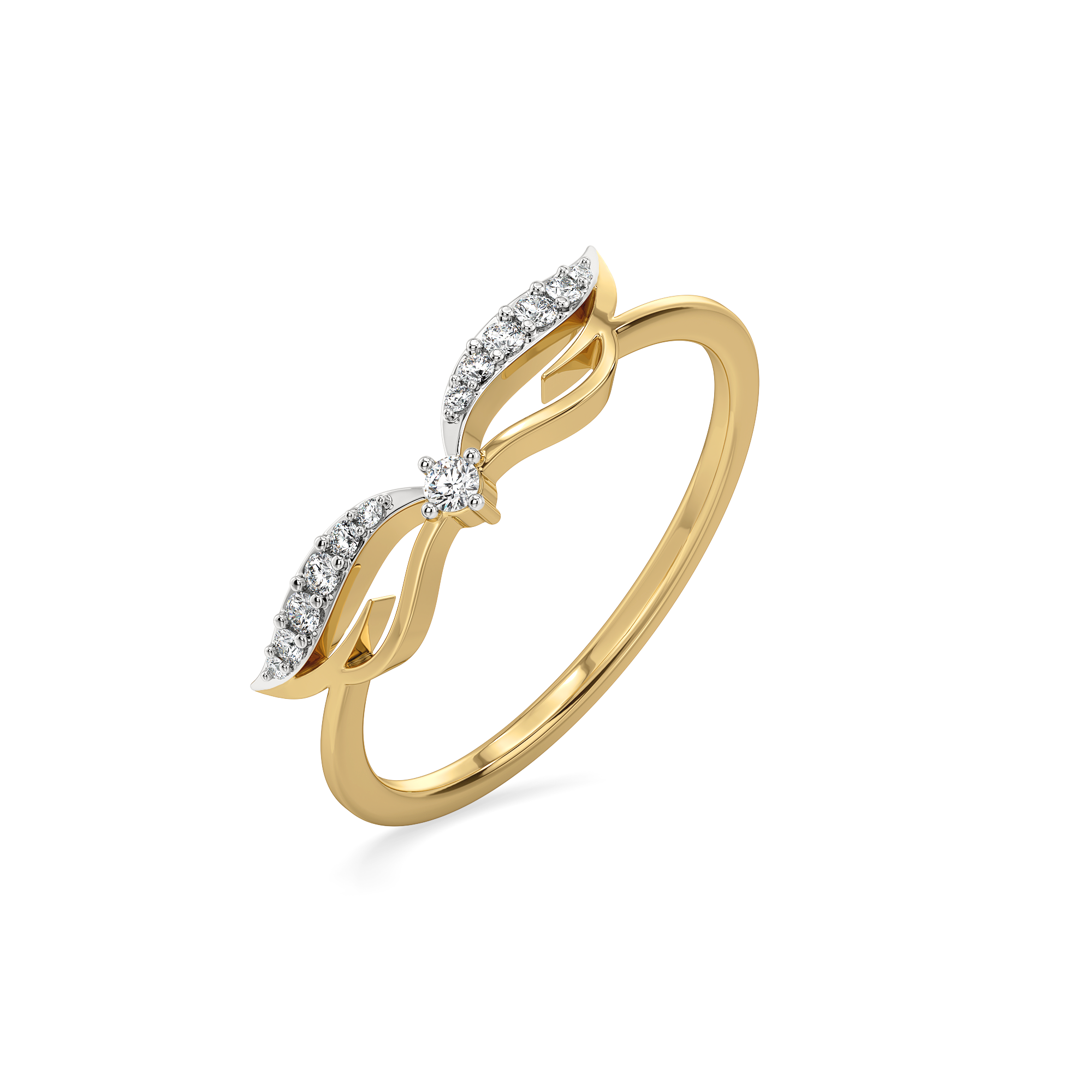 Featherlight Grace - Pure Gold Lab Diamond Fashion Ring Main image