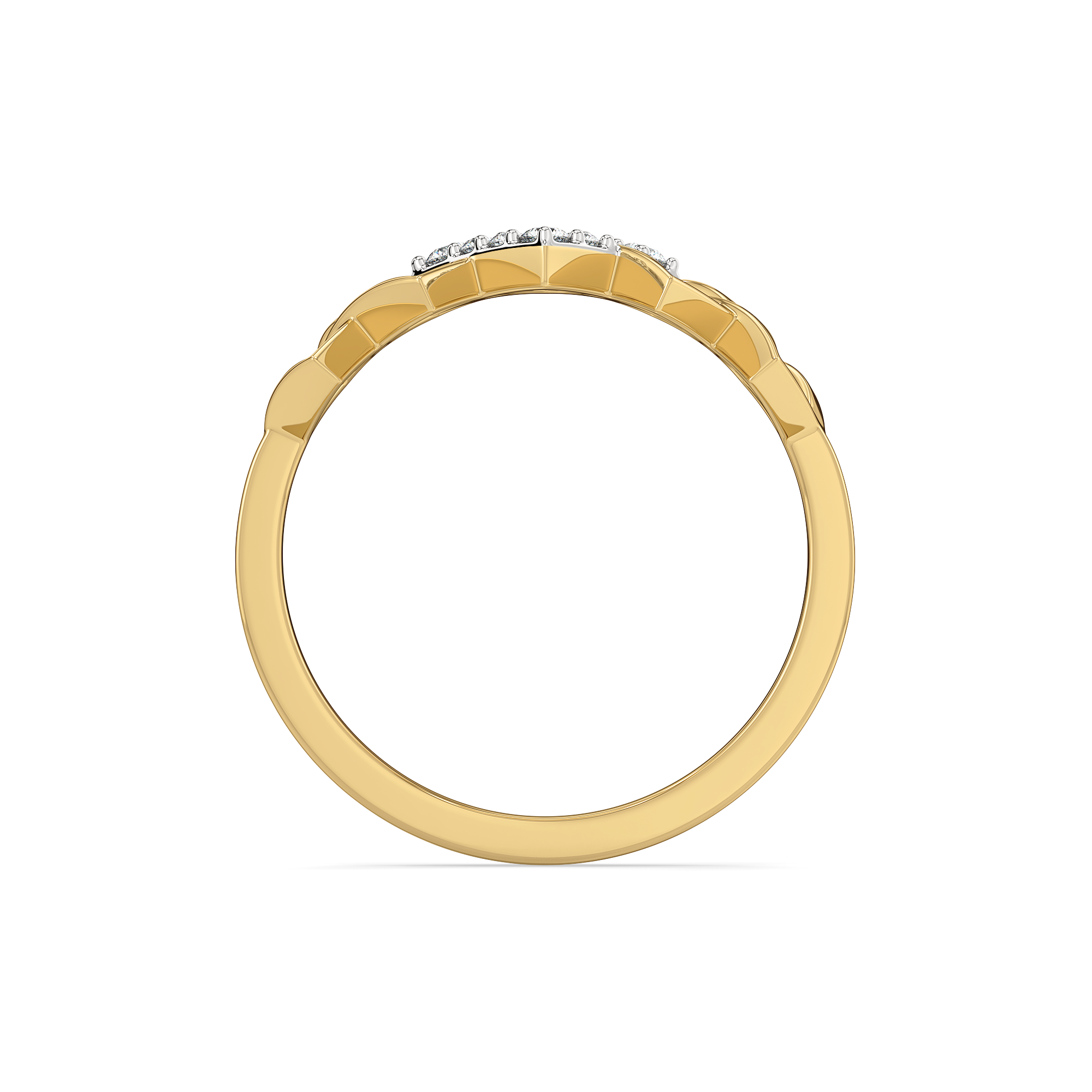 Mini Squares - Pure Gold Lab Diamond Fashion Ring