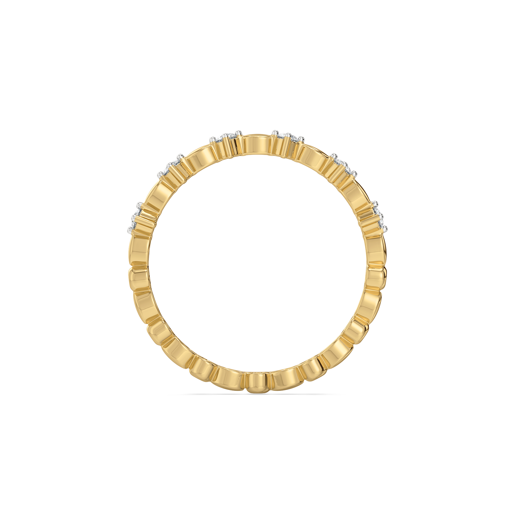 Twilight Dew - Pure Gold Lab Diamond Stud Ring