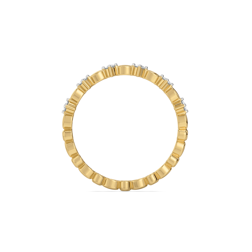Twilight Dew - Pure Gold Lab Diamond Stud Ring