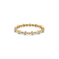 Twilight Dew - Pure Gold Lab Diamond Stud Ring