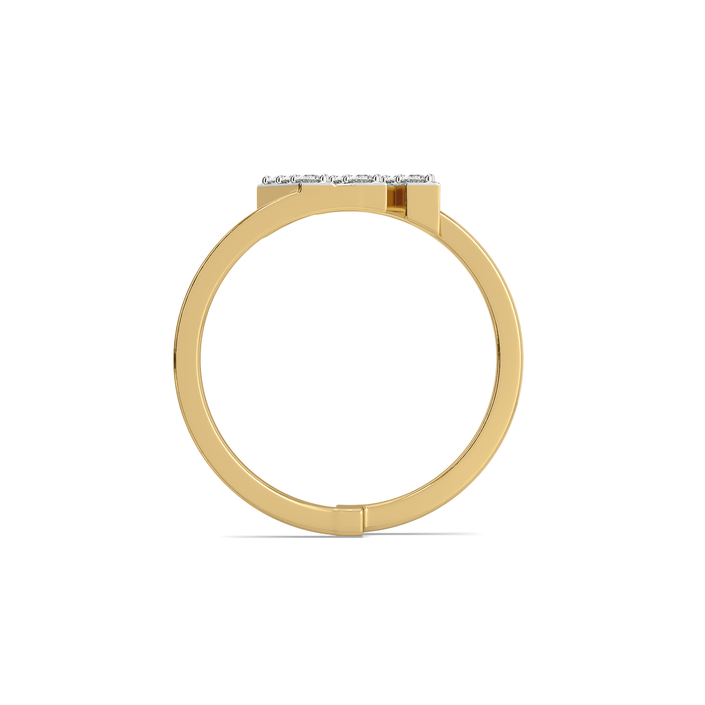 Triple Trace - Pure Gold Lab Diamond Ring