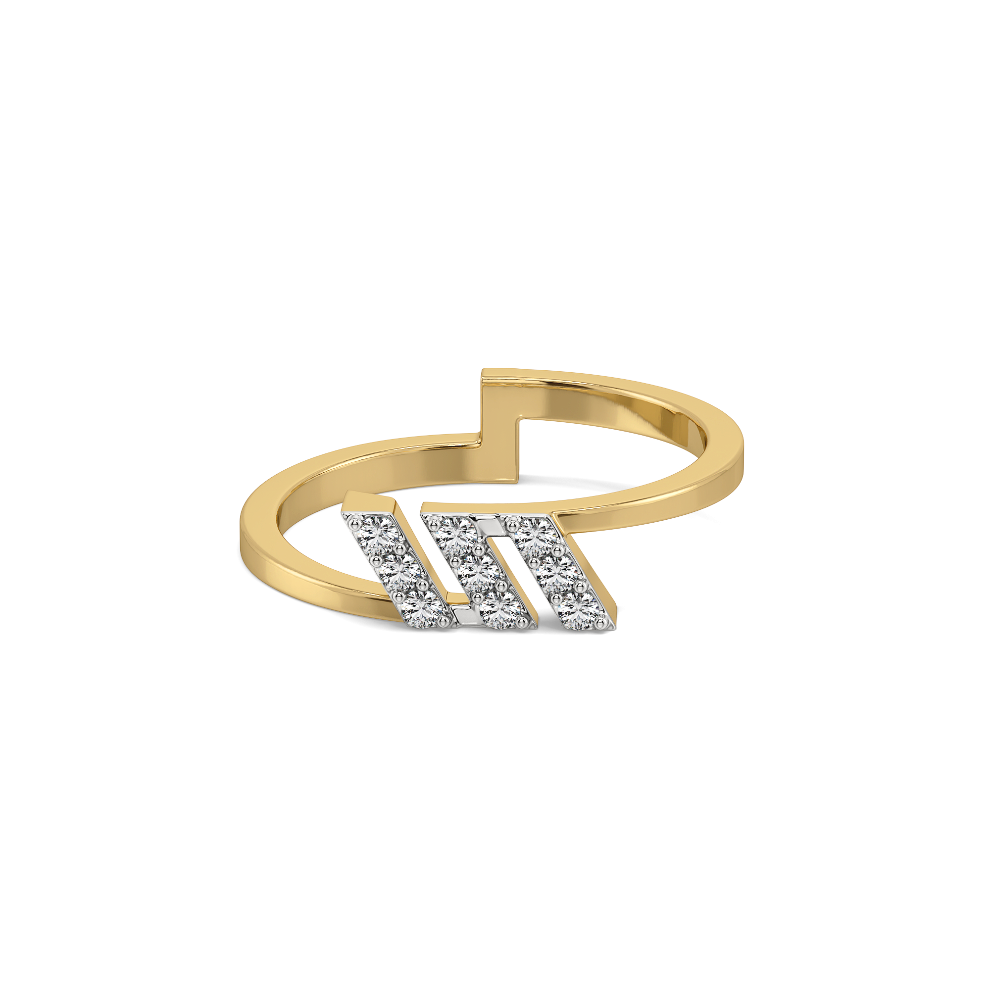 Triple Trace - Pure Gold Lab Diamond Ring Secondary image