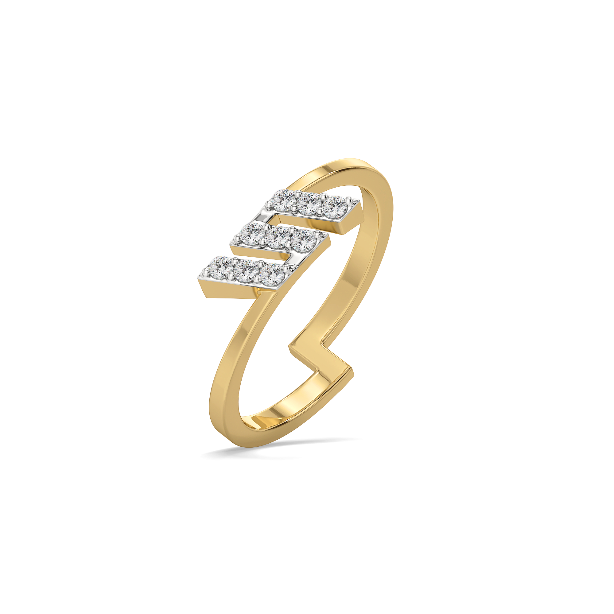 Triple Trace - Pure Gold Lab Diamond Ring Main image