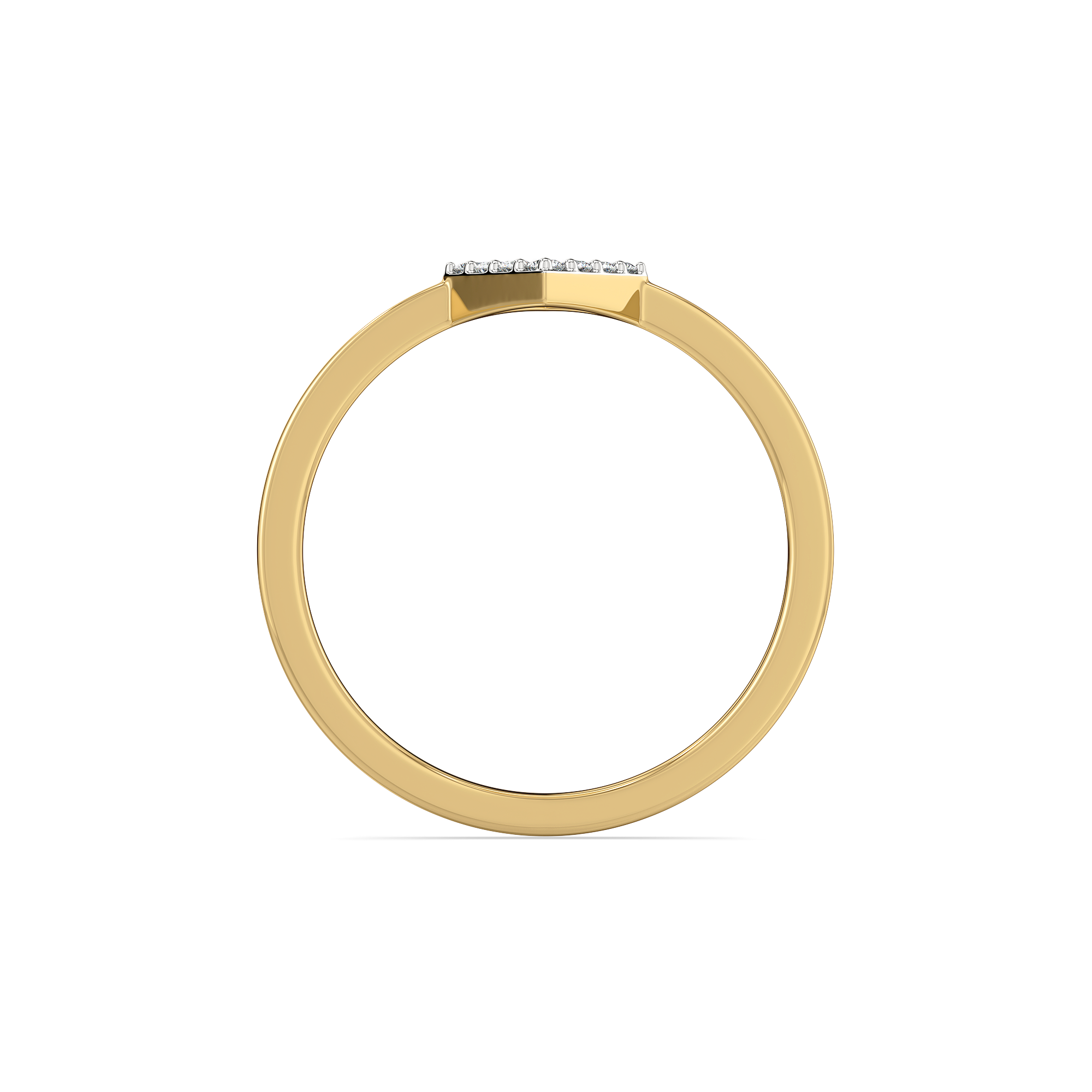 Crystal Line - Pure Gold Lab Diamond Ring