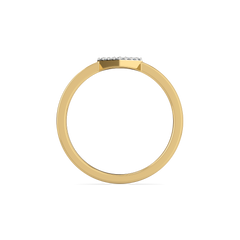 Crystal Line - Pure Gold Lab Diamond Ring
