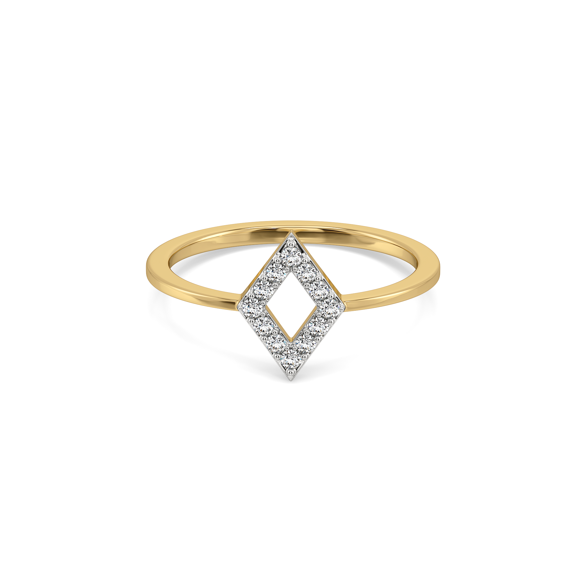Crystal Line - Pure Gold Lab Diamond Ring Secondary image