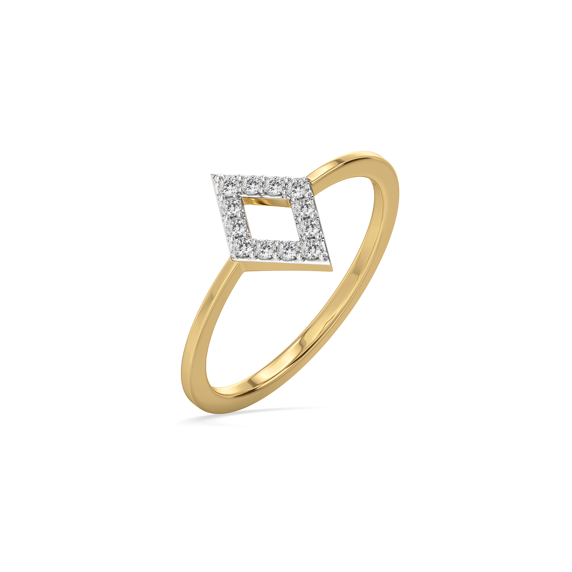 Crystal Line - Pure Gold Lab Diamond Ring Main image