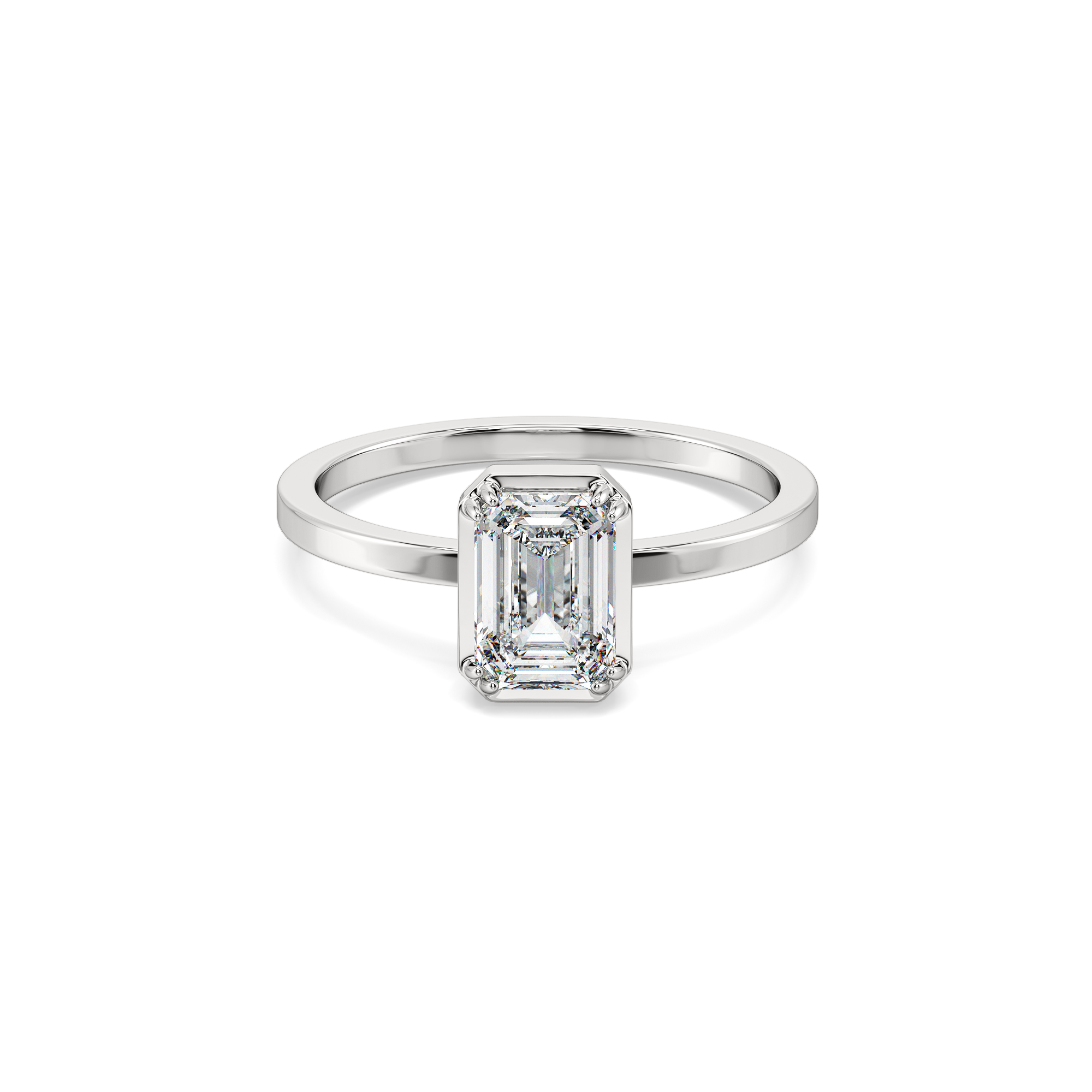 Echo of Emerald - Pure Gold Lab Diamond Ring Secondary image