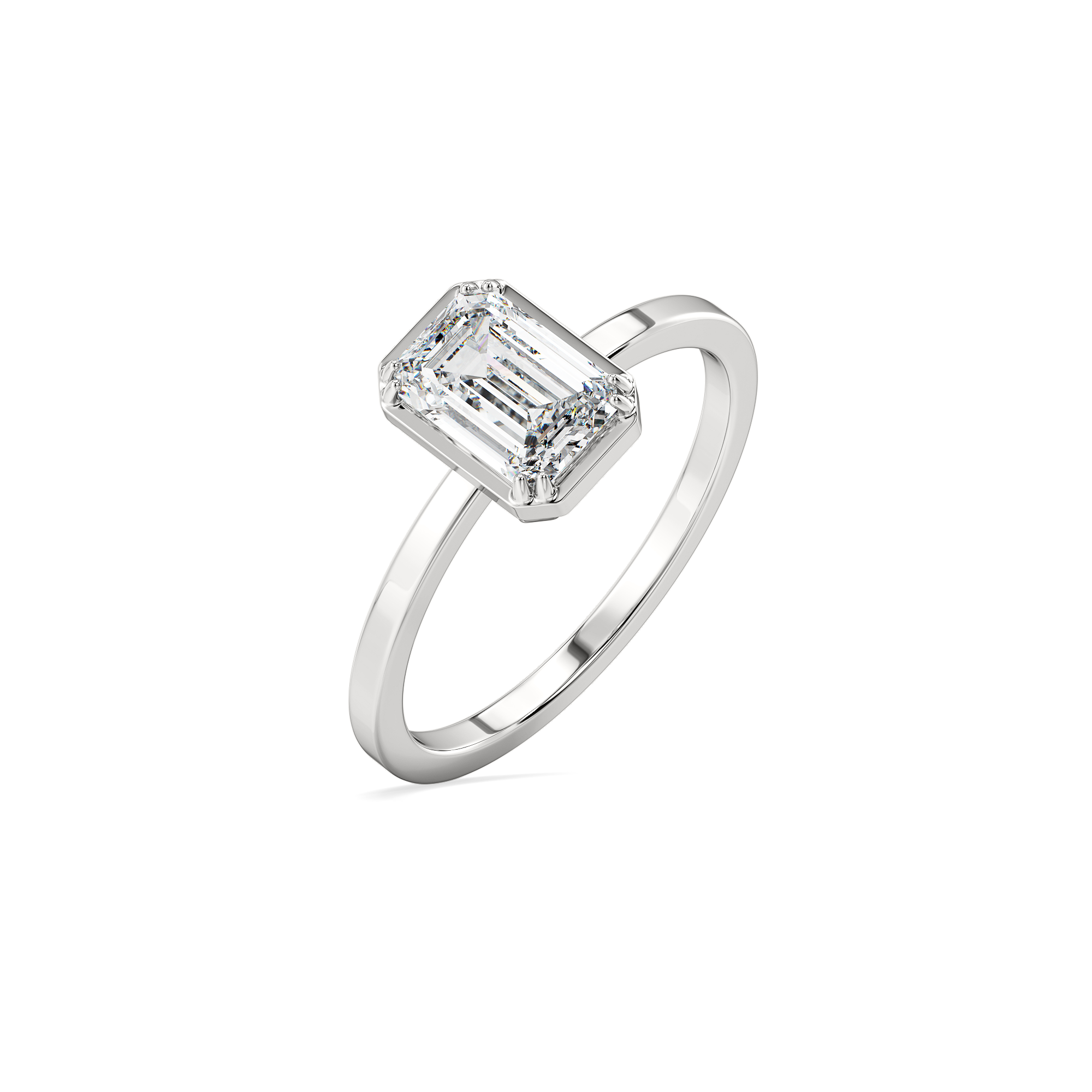Echo of Emerald - Pure Gold Lab Diamond Ring Main image