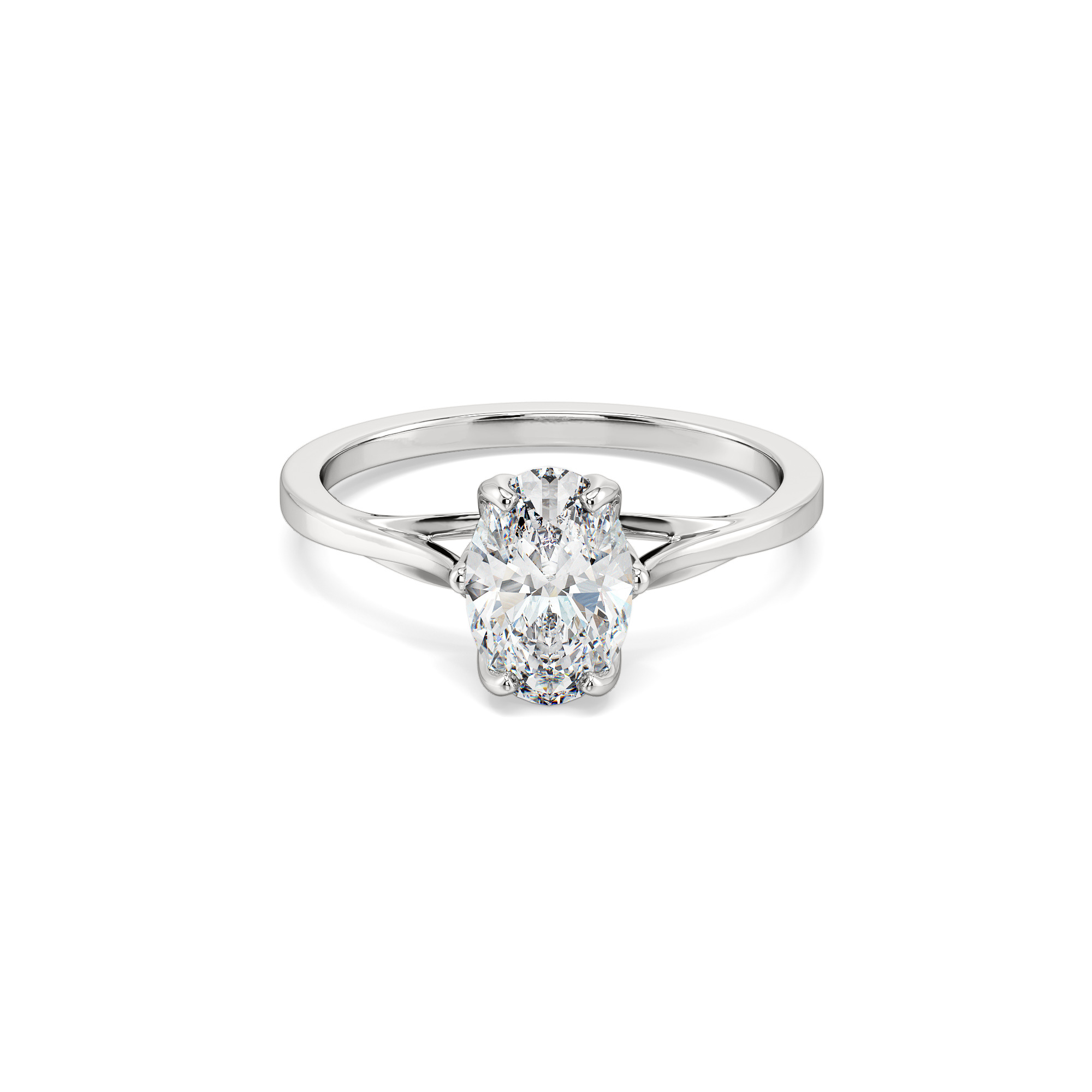 Timeless Oval - Pure Gold Lab Diamond Ring