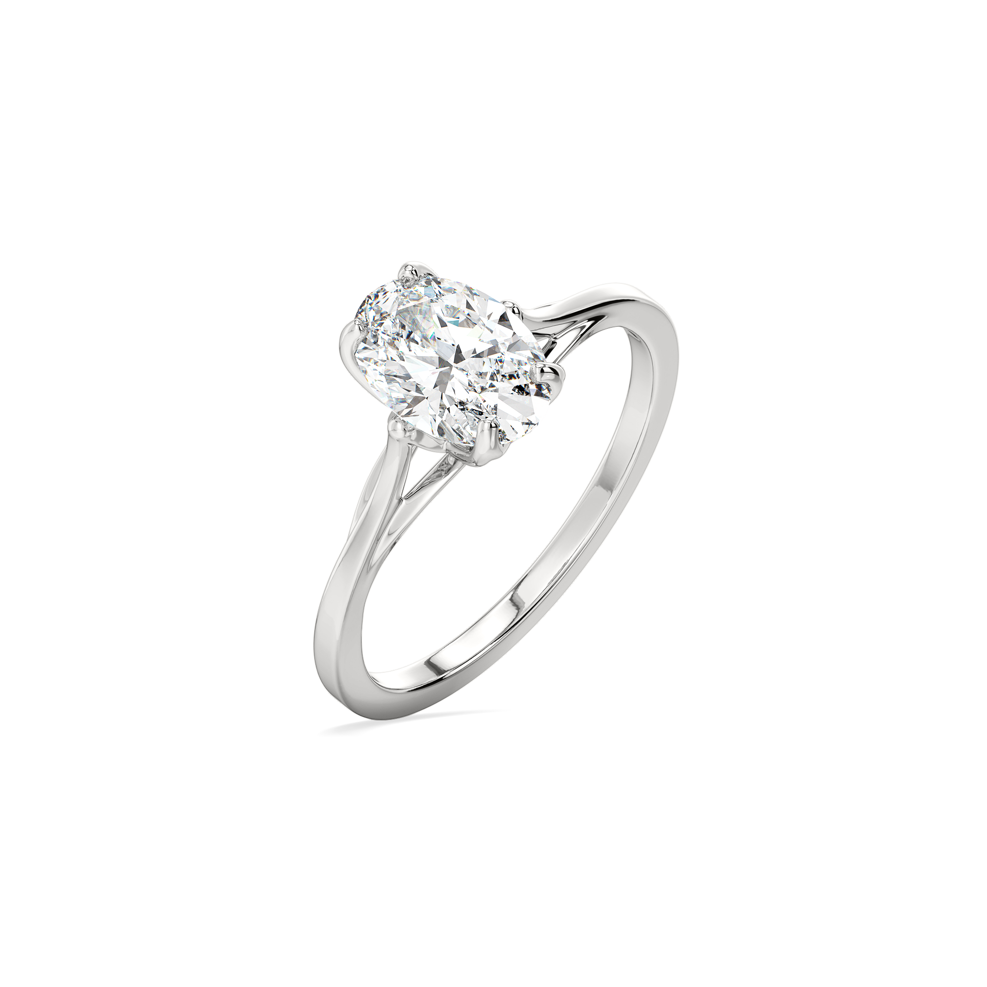 Timeless Oval - Pure Gold Lab Diamond Ring Secondary image