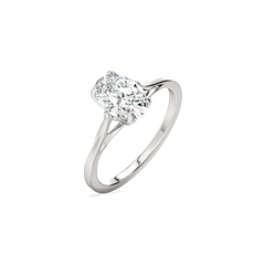 Timeless Oval - Pure Gold Lab Diamond Ring