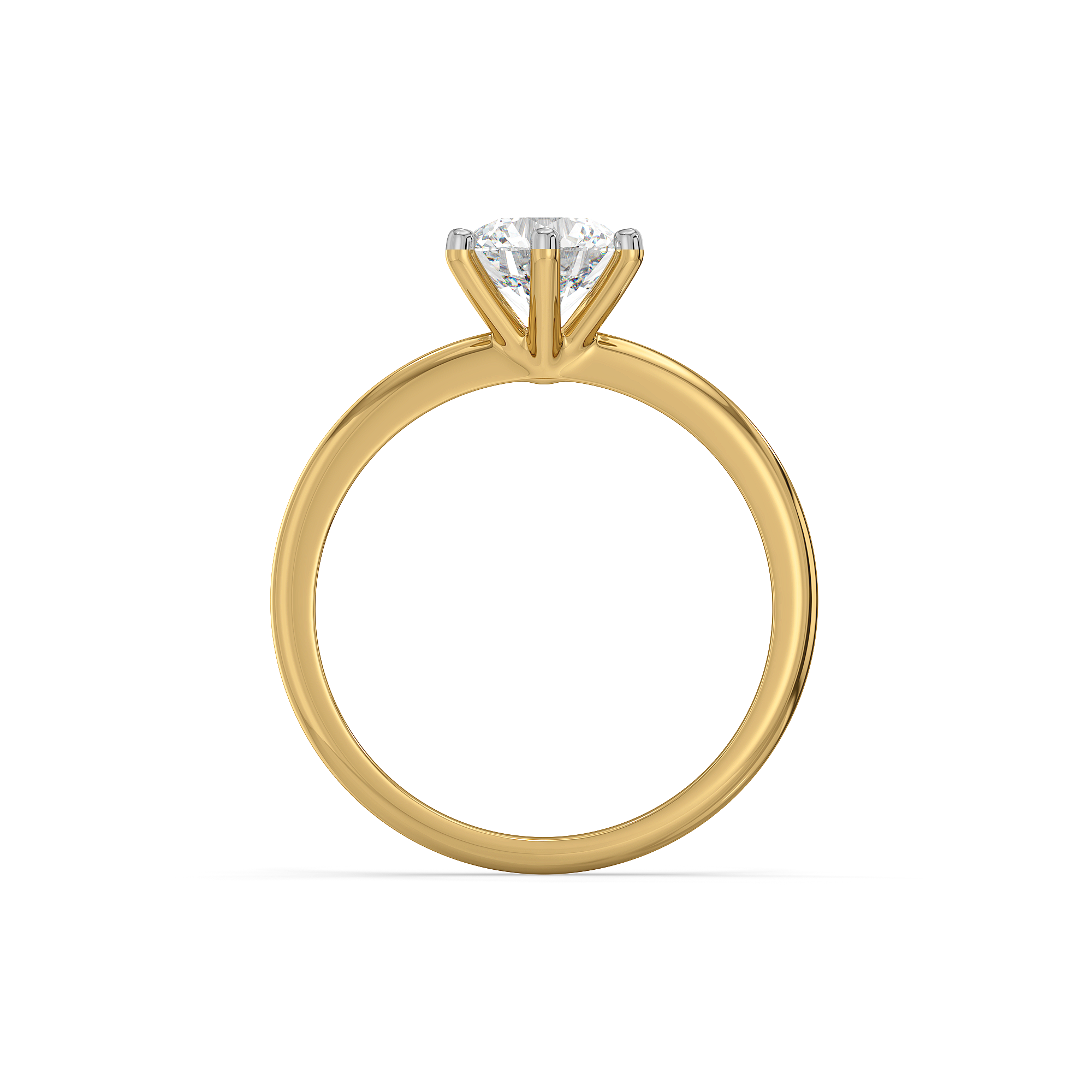 Purely One Solitaire - Pure Gold Lab Diamond Ring