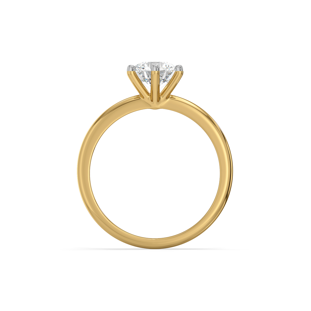 Purely One Solitaire - Pure Gold Lab Diamond Ring