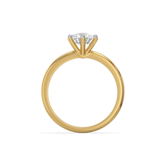 Purely One Solitaire - Pure Gold Lab Diamond Ring