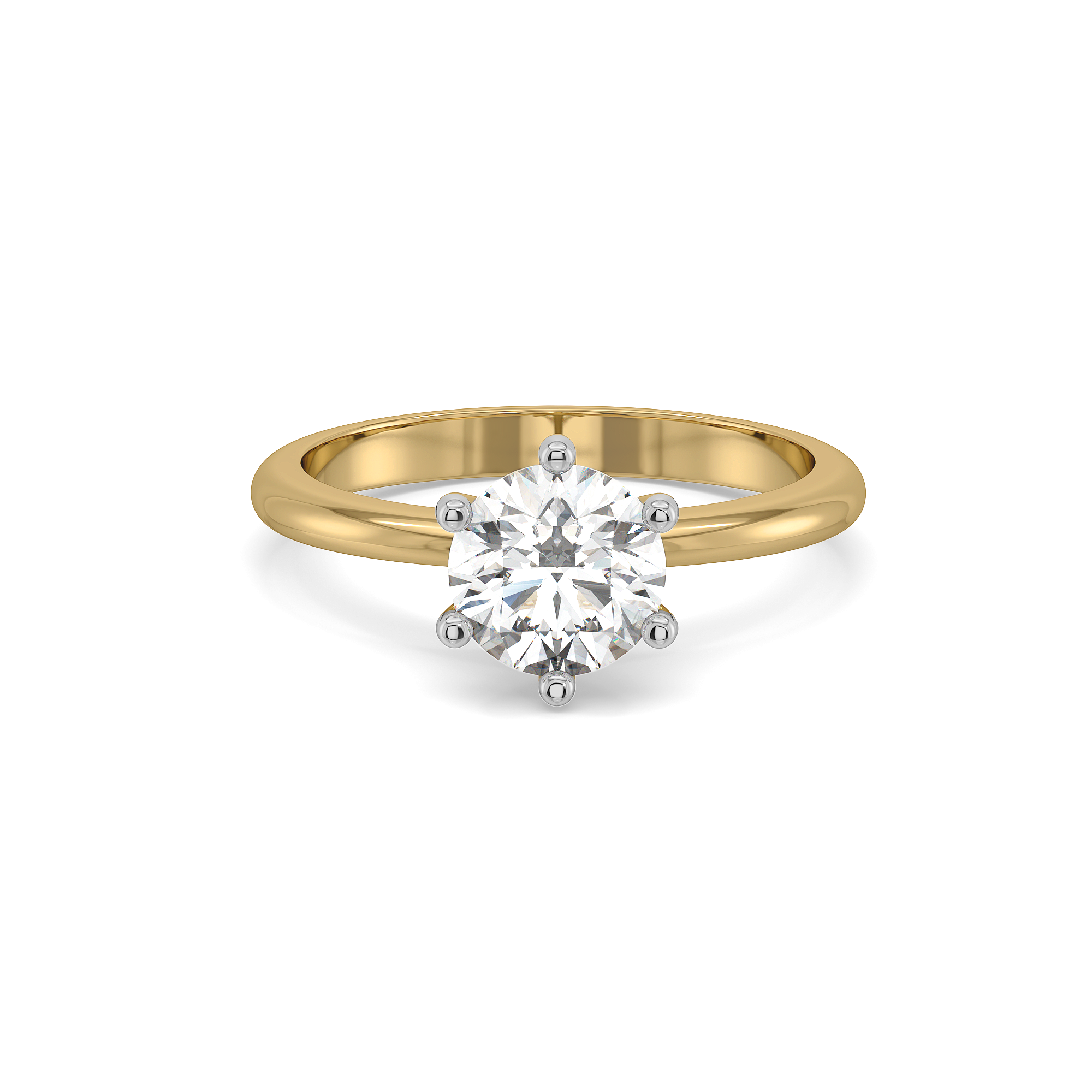 Purely One Solitaire - Pure Gold Lab Diamond Ring