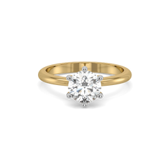 Purely One Solitaire - Pure Gold Lab Diamond Ring