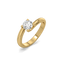 Tender Glow Solitaire - Pure Gold Lab Diamond Ring