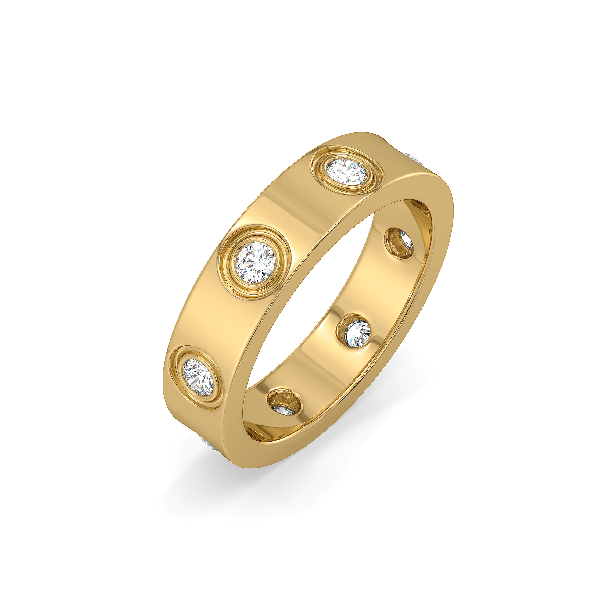 Solar Band - Lab Diamond Men's Ring Main image