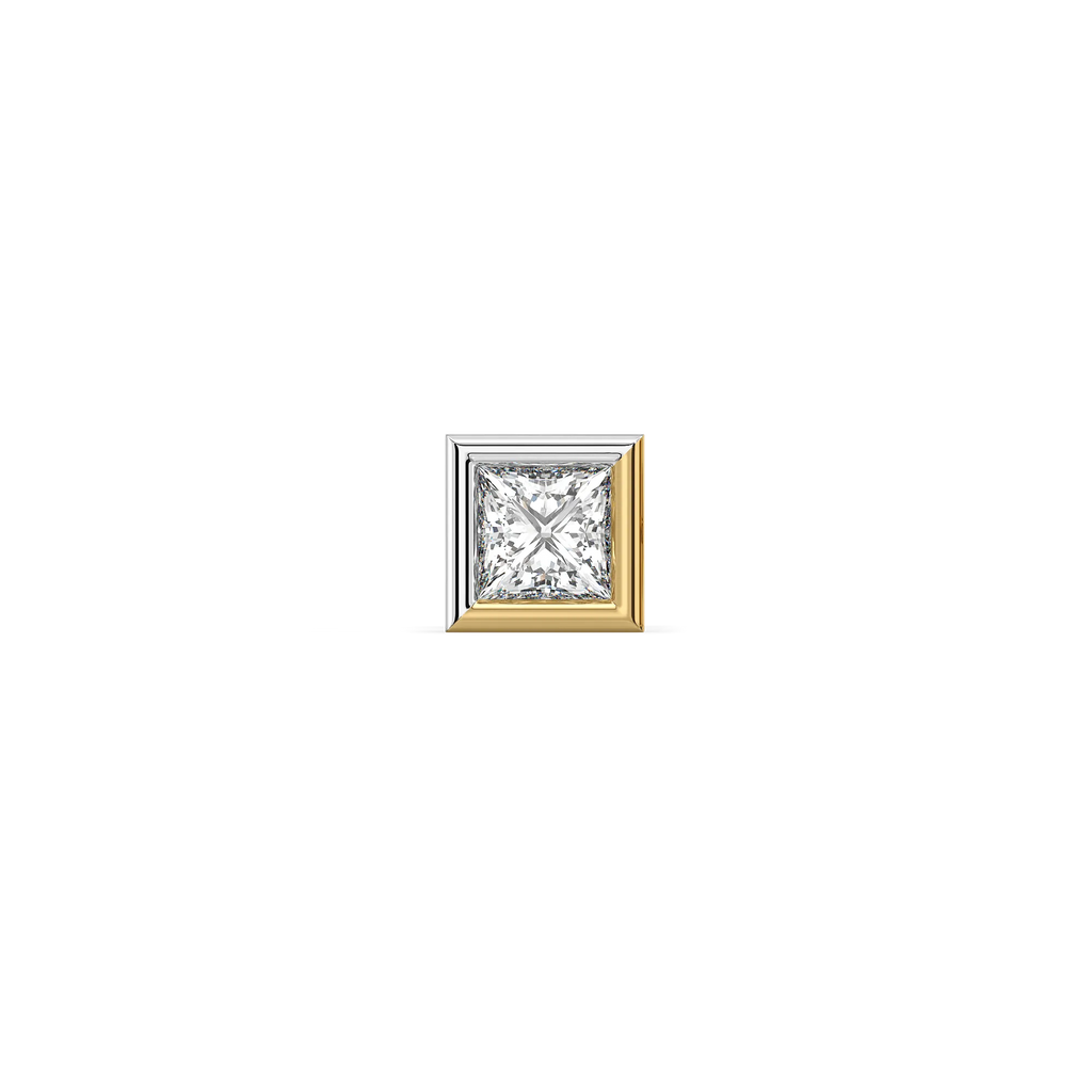 Cross Axis - Lab Diamond Men's Stud Earrings