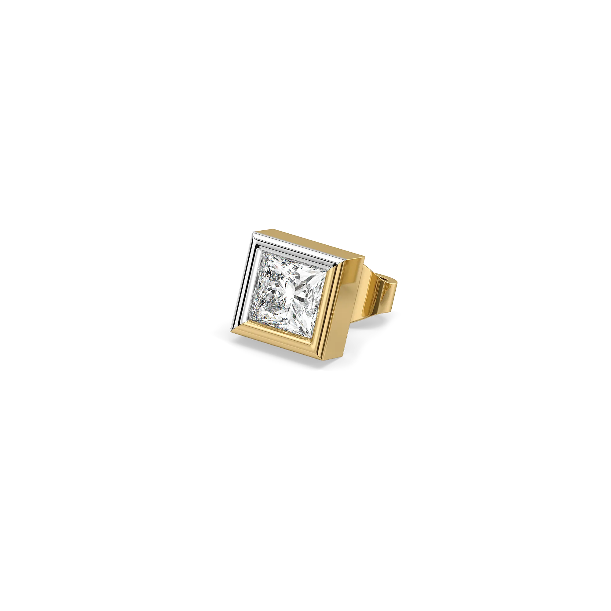 Cross Axis - Lab Diamond Men's Stud Earrings Main image