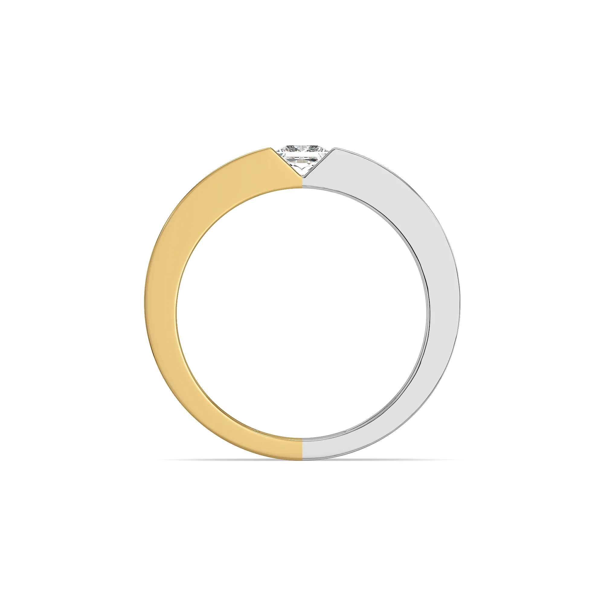 Split V Axis - Lab Diamond Men's Ring