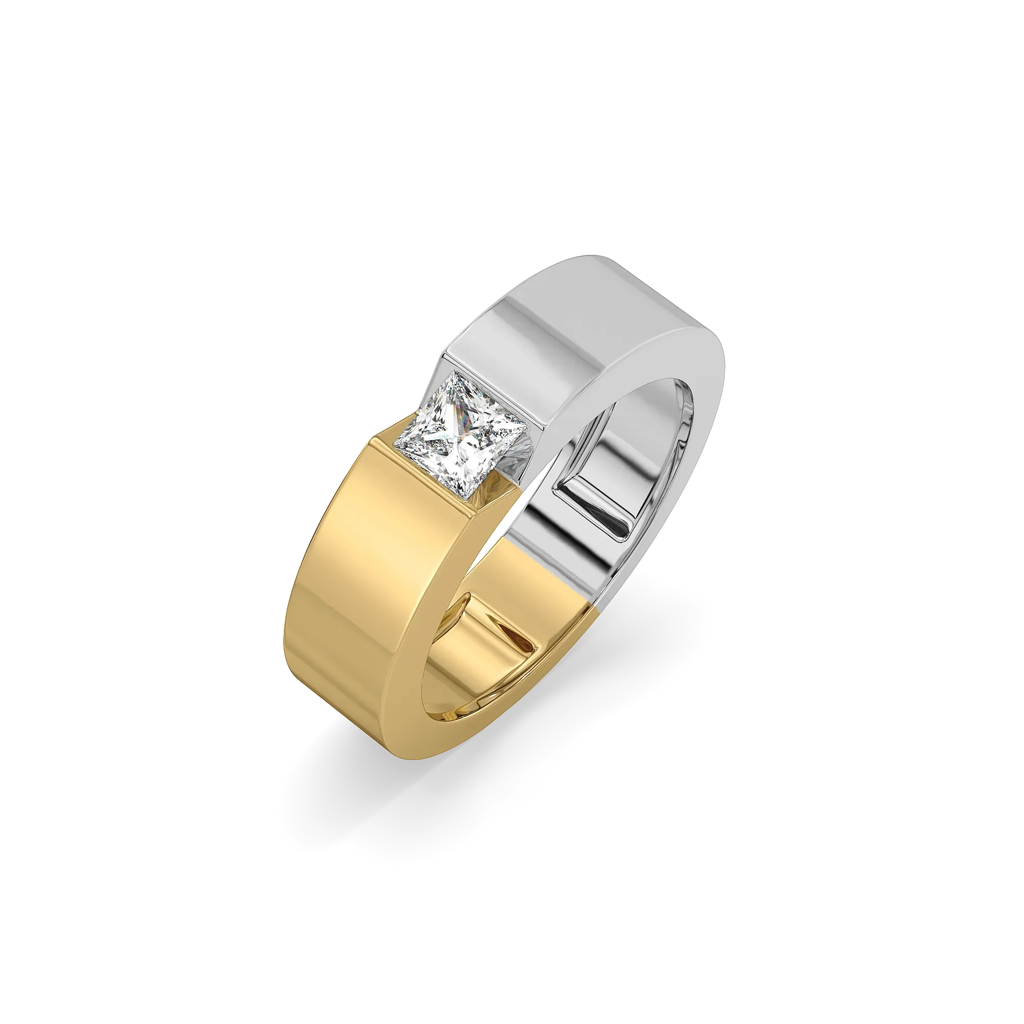 Split V Axis - Lab Diamond Men's Ring Secondary image
