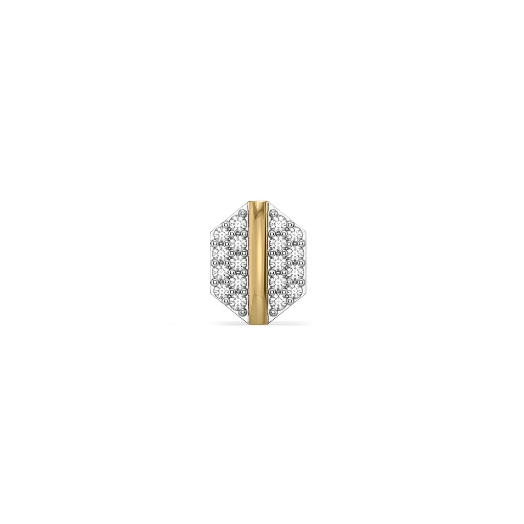 Hexa Edge - Lab Diamond Men's Studs