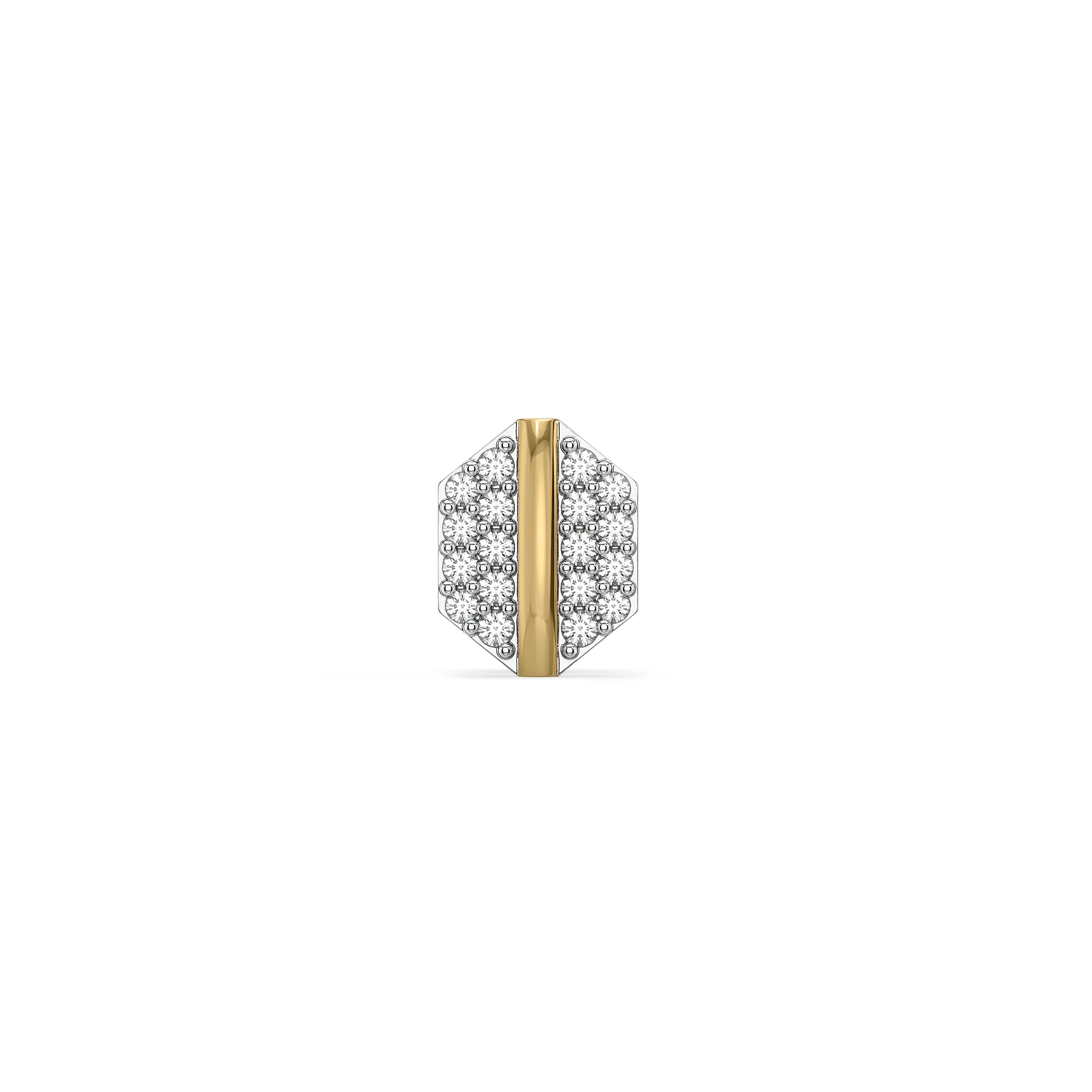 Hexa Edge - Lab Diamond Men's Studs