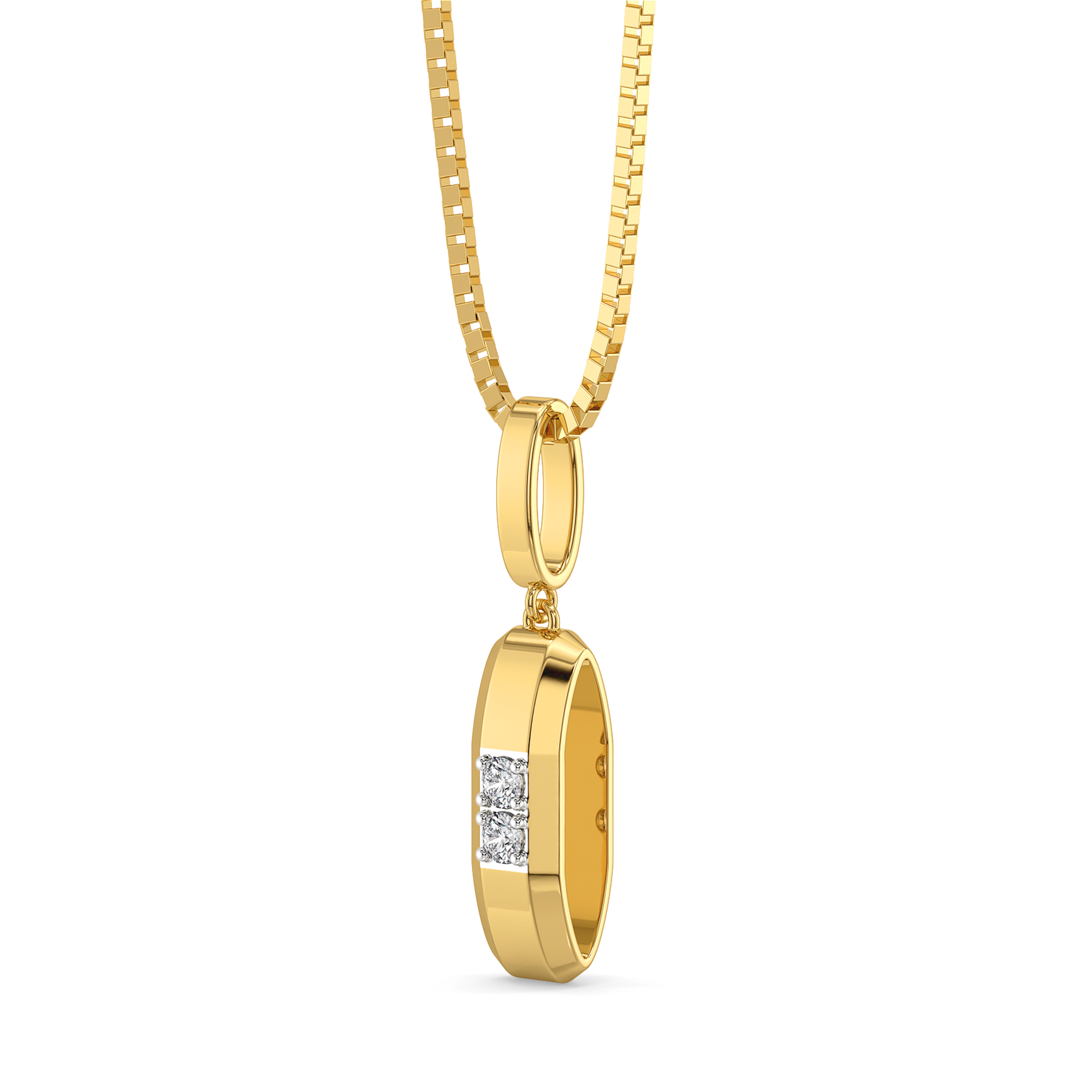 Masculine Edge - Lab Diamond Men's Pendant