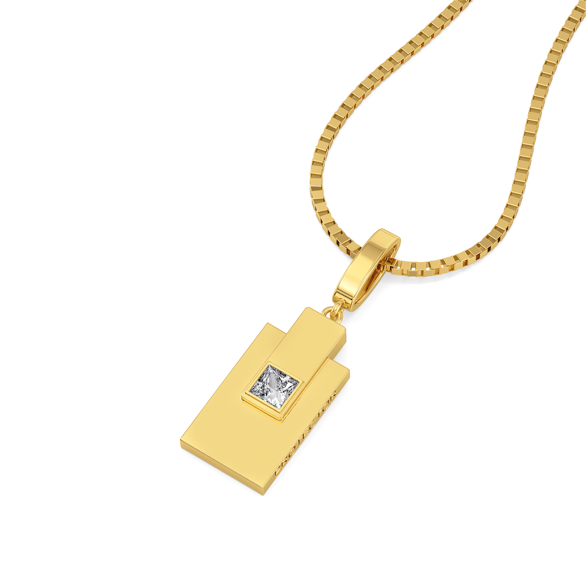 Built in Layers - Lab Diamond Men's Pendant Main image