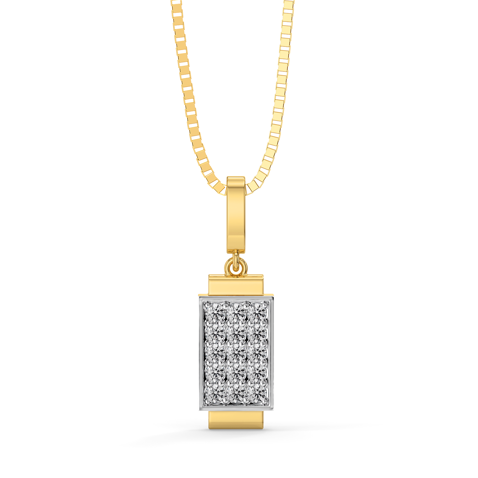 Solid Glint - Lab Diamond Men's Pendant