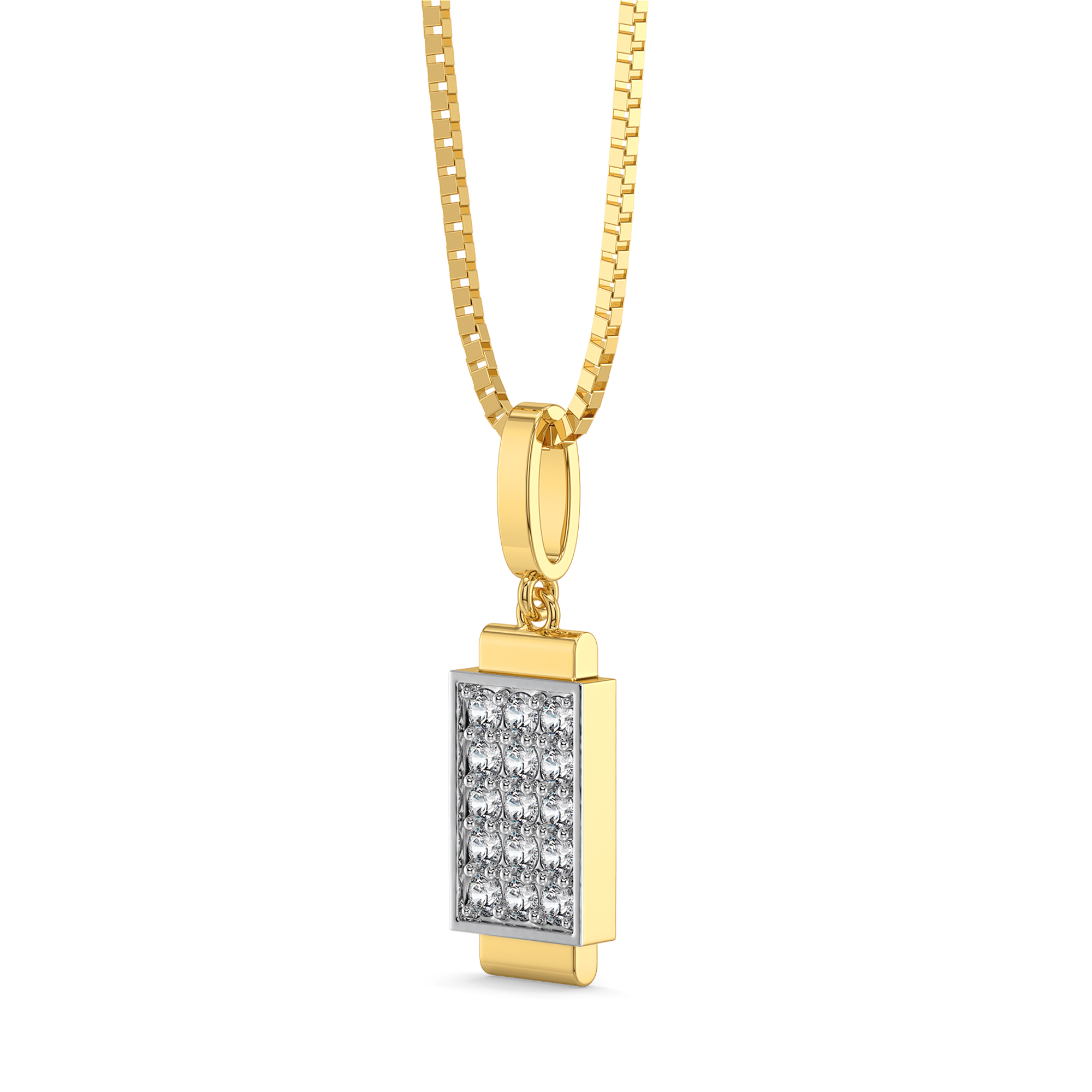 Solid Glint - Lab Diamond Men's Pendant