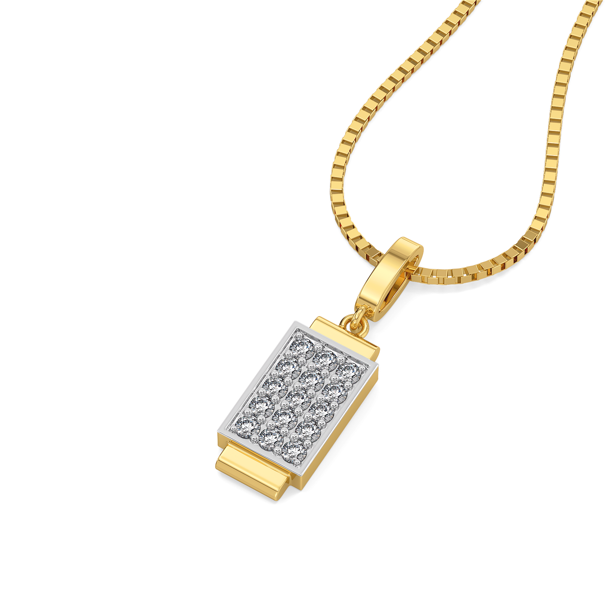 Solid Glint - Lab Diamond Men's Pendant Main image