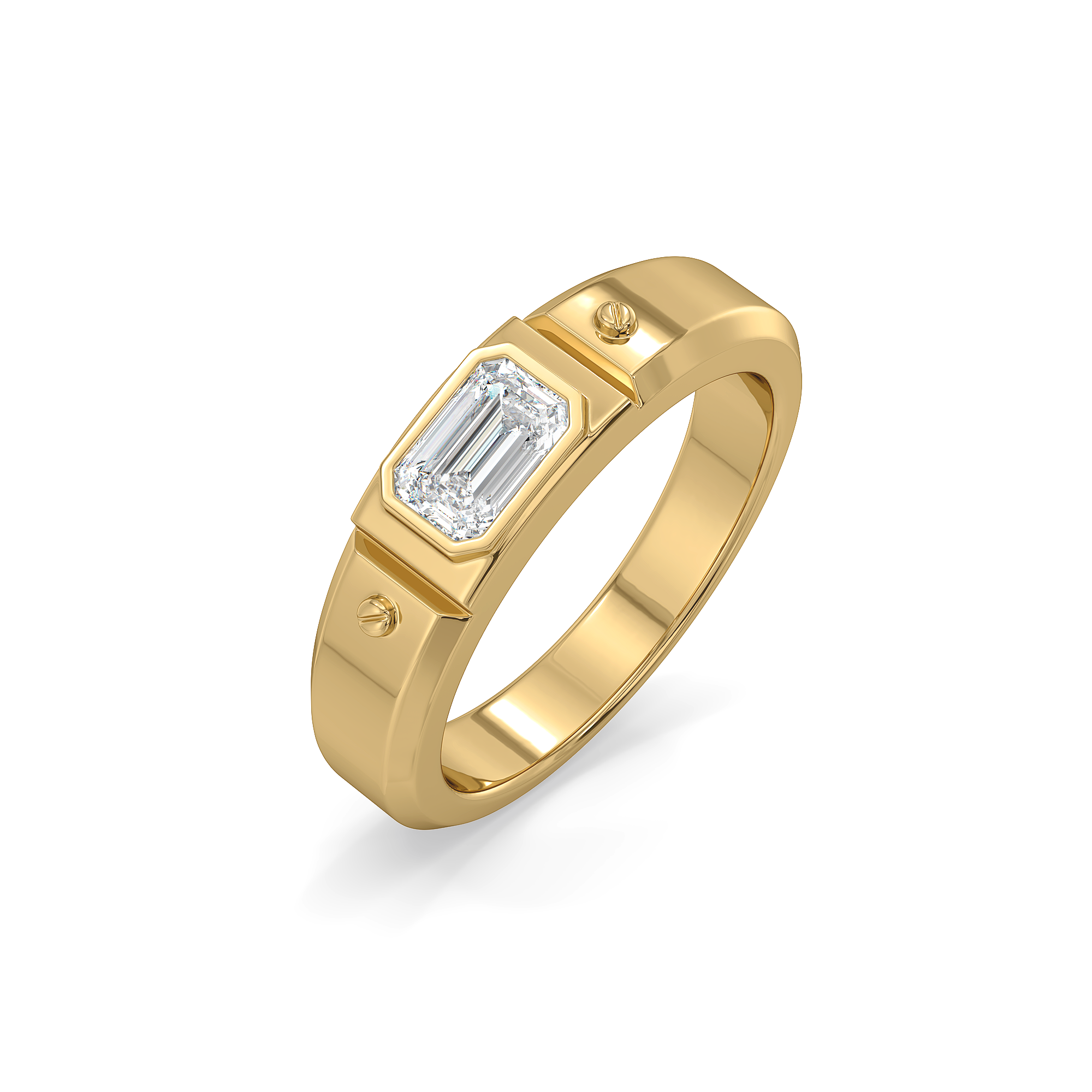 Modern Edge - Lab Diamond Men's Ring Secondary image
