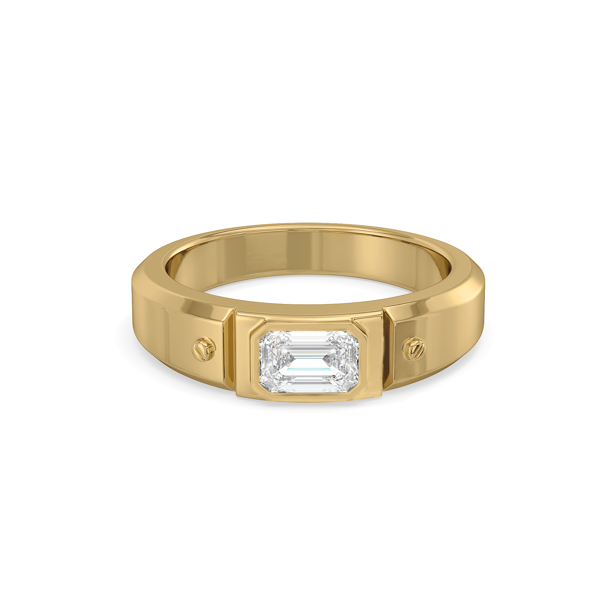 Modern Edge - Lab Diamond Men's Ring