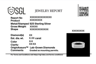 Silver Grid - Lab Diamond Men's Ring