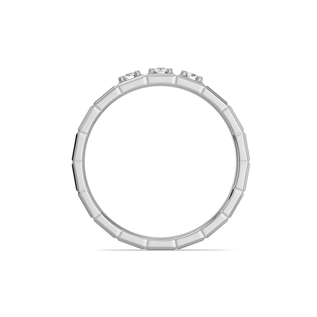 Triad Band - Lab Diamond Men's Ring